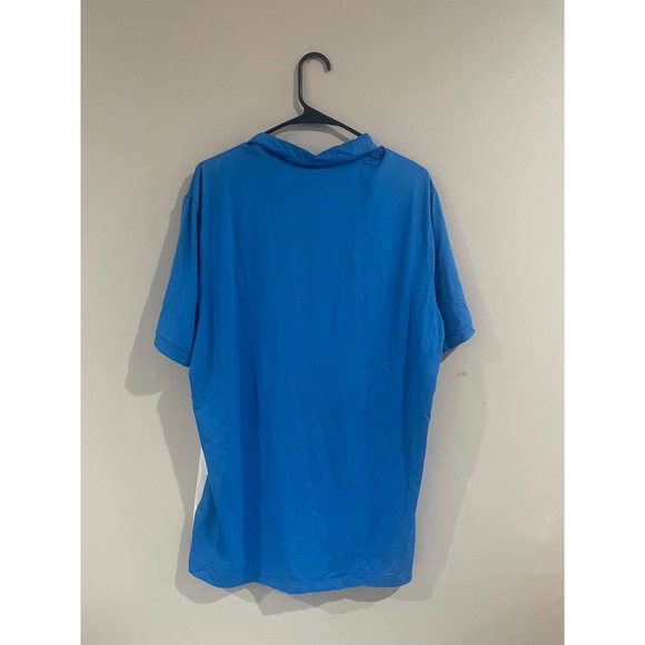 Mens Large Nike Golf Polo Blue White - Picture 2 of 3